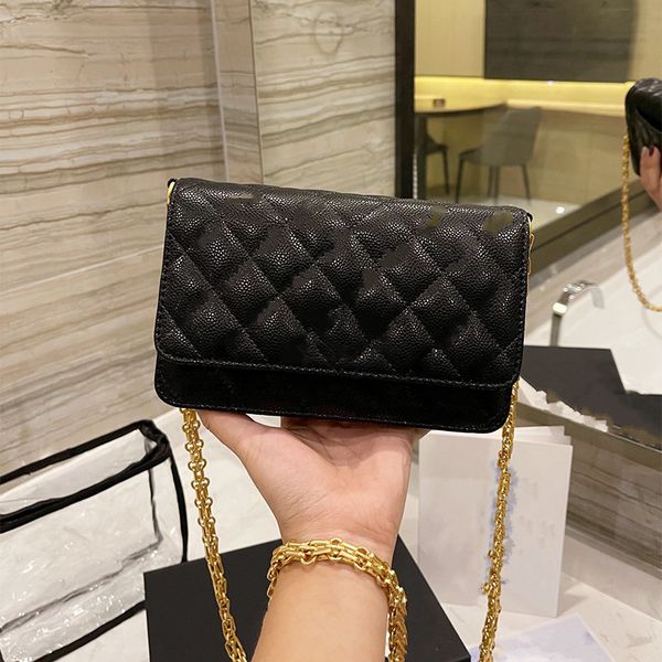 

2021 classic fashion handbag luxury c bags ladies classic diamond plaid quilted french chain imitation famous brand handbags coin purse cros