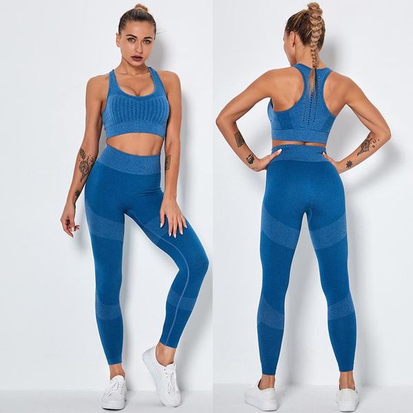 

seamless workout sportswear gym clothing fitnesswomen yoga set long sleeve crop high waist leggings sports suits, White;red