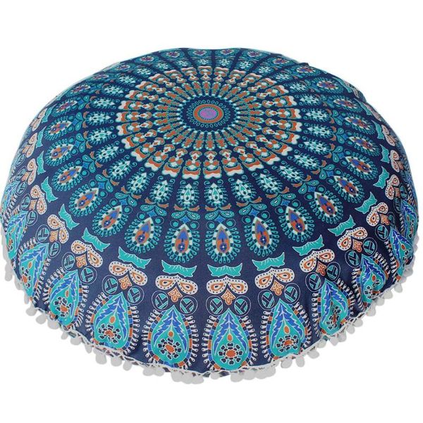 

pillow case large mandala floor pillows home decoration round bohemian meditation cushion cover shaped pattern ottoman enthic pillowcase