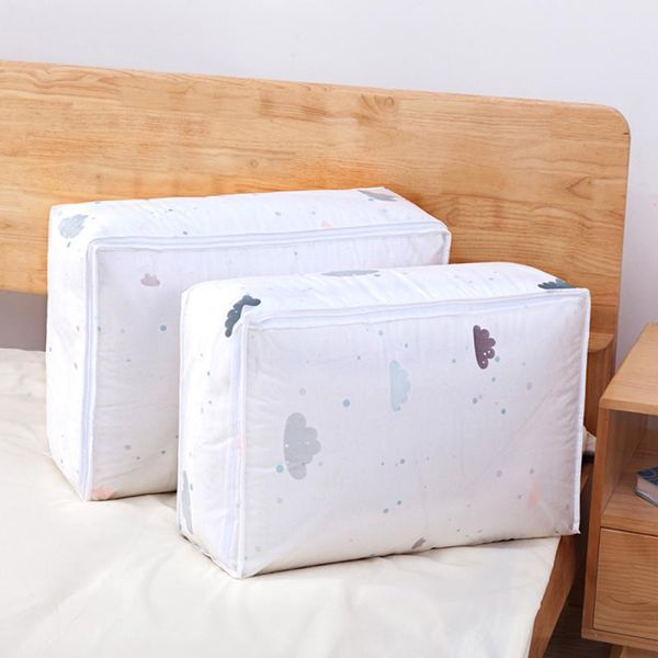 

storage bags 1pc foldable quilt bag clothes blanket pillow dustproof moisture-proof box sorting pouches cabinet organizer
