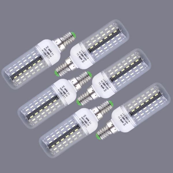 

bulbs icoco 6pcs 12w e14 96 led 4014 smd cover corn light lamp bulb