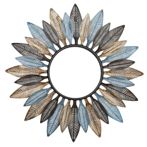

wall stickers european wrought iron hanging decorative mirror crafts decoration home livingroom sofa background mural accessories