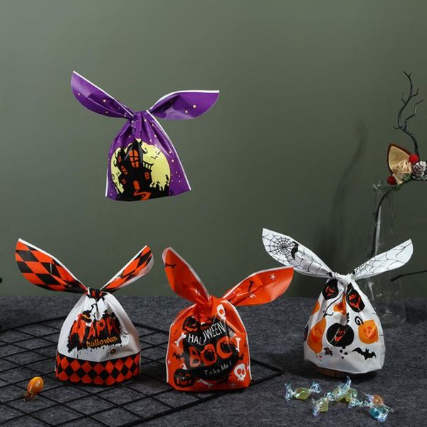 

gift wrap halloween candy packaging bag party trick or treat handbag for children cookies handmade biscuits snack decoration supplies