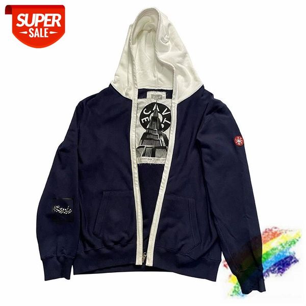 

2020fw cavempt c.e cav empt ce hooded men women streetwear blue color matching cav empt hoody pullover #ik59, Black