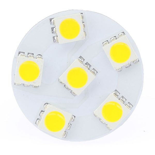 G4 LED 6 PZ 5050 LED POSTERIORE PINLED Lampadina Perno posteriore AC DC 12V 24V Sostituzione per lampadine alogene JC di luci d'accento interne del veicolo