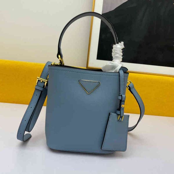 

ladies bucket bag fashion all-match female hand luxury designer palm pattern cowhide shoulder messenger
