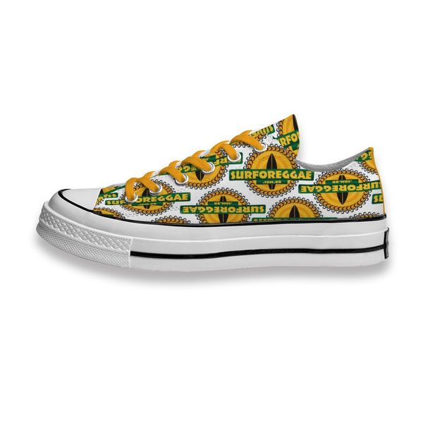 

customization printed shoes music band logo surforeggae sneakers low mens womens skateboard sport footwear diy trainers canvas casual shoese