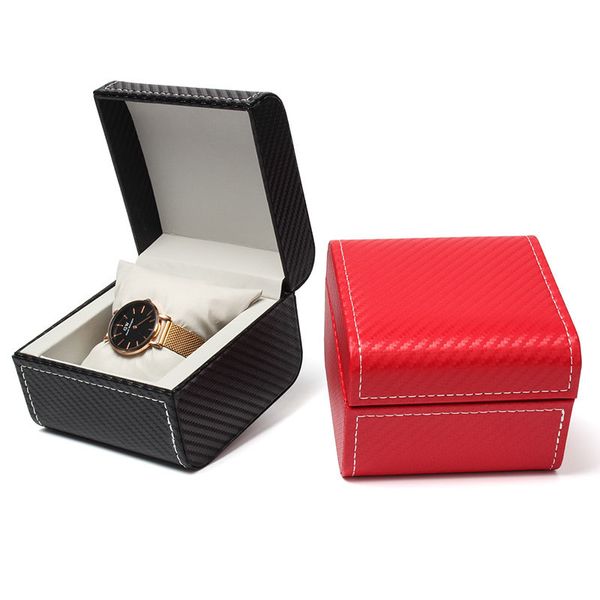

wholesale pu leather black jewelry watch box european and american new watch box jewelry storage box, Black;white
