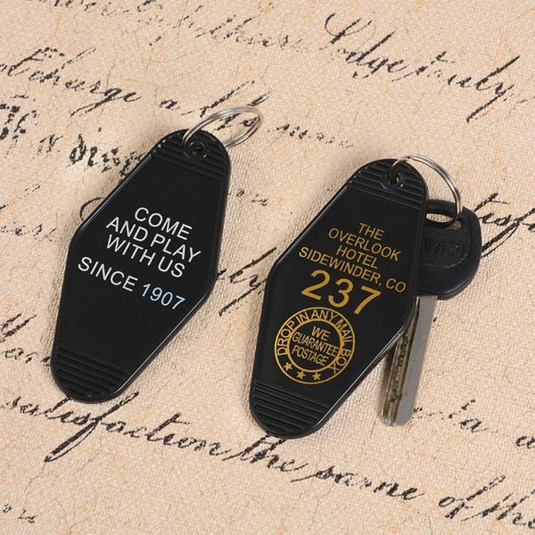 

keychains el room 237 key tag motel keychain keyrings jewelry j78f, Silver