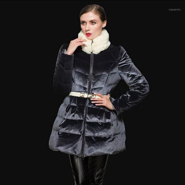

down parka 2018 new fashion winter white duck down jacket coat thicken warm winter jacket women female1, Black