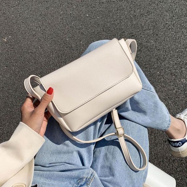 

evening bags women pu leather crossbady green yellow brown white black flip small handbags female wide shoulder strap messenger bag