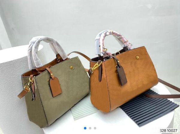 

designer embossing tote handbags purses montaigne bag women letter embossings 100% genuine leather shoulder bags