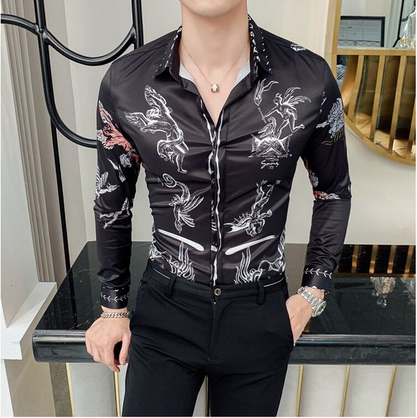 

2021 new occasional of the summer men finest cotton regular sleeves long sleeved shirt office respirable men's shirts yvz3, White;black