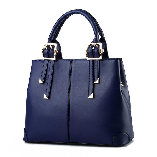 

designer bags handbags crossbody bag purse 2021 backpack wallet women hand pu leather totes shoulder lady simple style blue color