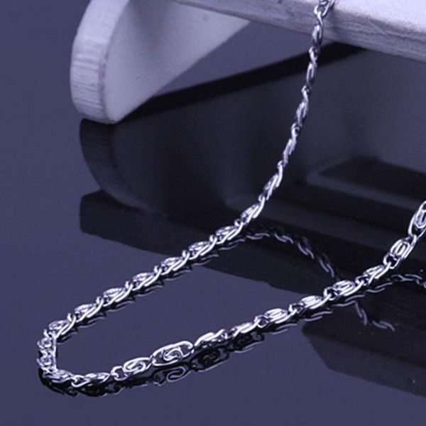

chains necklace men stainless steel chain necklaces women friendship long jewelry 2021 gifts for accessories wholesale, Silver