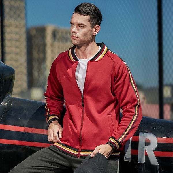 

2021 winter new sports basic design men's sweater plus veet thickening zipper cardigan jacket sweatshirts clothing 4bg1, Black