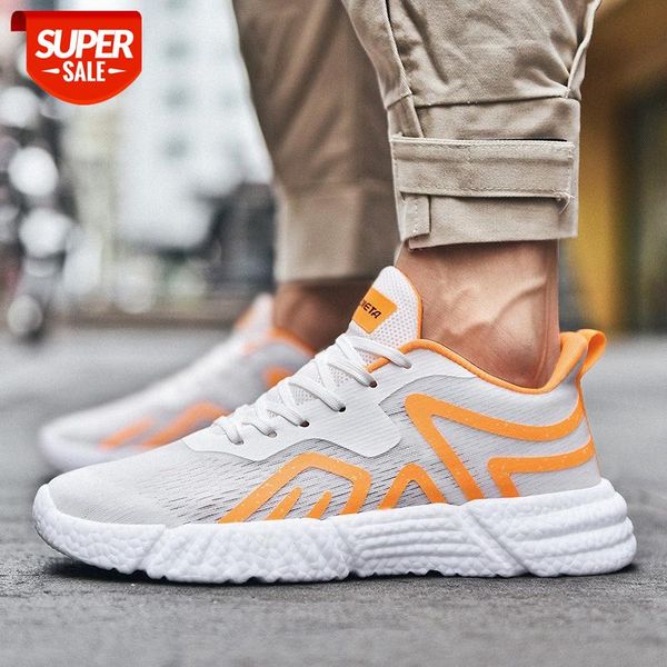 

popcorn bottom men's shoes luminous outdoor running sports fashion breathable fly woven casual #mq8v