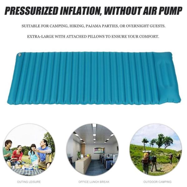 

camp furniture 2021 inflatable mattress sleeping pad single person automatic outdoor camping fishing beach mat