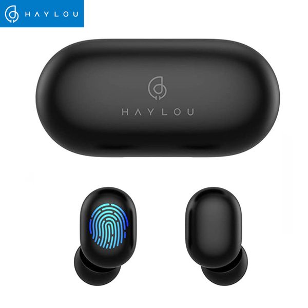 

haylou fashion touch control wireless bluetooth 5.0 gt1 earphones ipx5 waterproof hd code tws earbuds