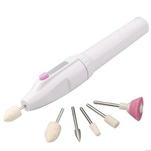 

dotting tools mini grinding machine set electric nail drill sets portable sharpener for pentype toe files, Silver