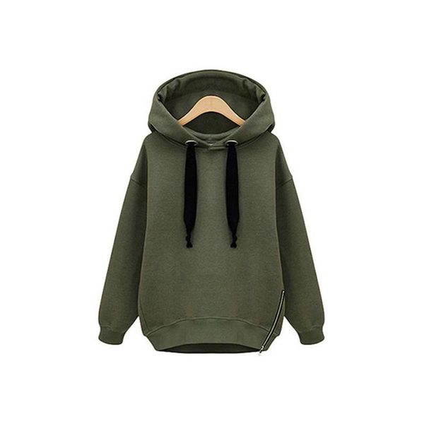 

women's hoodies & sweatshirts hoodie women autumn fashion fleece warm long sleeve hooded sweatshirt plus size pullover female casual so, Black