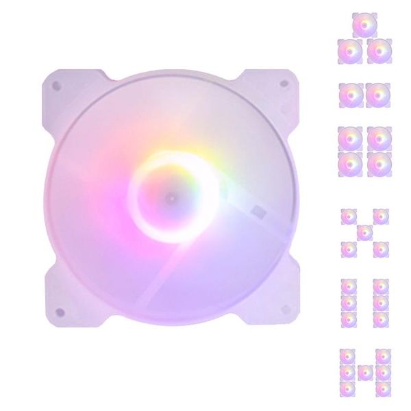 

120mm pc case cooling fan gaming 1150 amd1366 120mm ultra-quiet computer rgb cooler deskhigh airflow fan