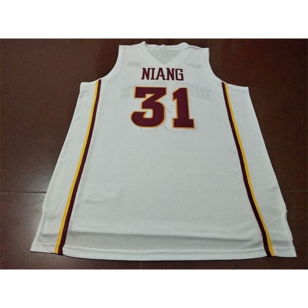 

vintage 21ss #31 georges niang iowa state college jersey,21ss white yellow stitched jersey or custom any name or number jersey, Black