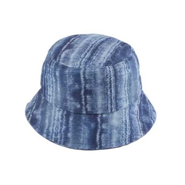

wide brim hats washed denim bucket hat foldable tie dye sun for men women hunting fishing cap outdoor, Blue;gray