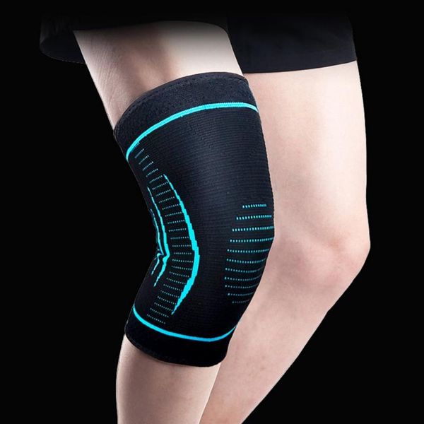 

elbow & knee pads 2021 elastic nylon sports fitness kneepad anti-slip patella brace running basketball volleyball support888, Black;gray