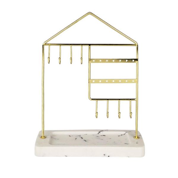 

jewelry pouches, bags display stand rack necklace earrings storage organizer show holder decor with base, Pink;blue