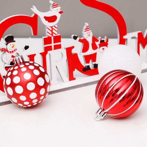 

novelty items 6cm/30pcs special-shaped painted christmas ball set tree pendant special