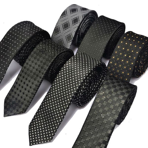 

men's casual slim ties classic polyester woven party neckties fashion plaid dots man neck tie for wedding business male tie, Blue;purple