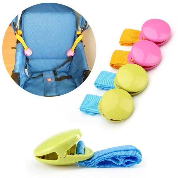 

delicate baby stroller accessory 2pcs/lot glossy multicolour anti kick clip blanket clip for baby playpen buggy
