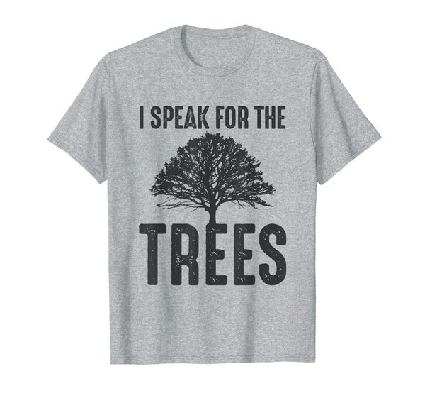 

i speak for the trees earth day 2019 t-shirt, White;black