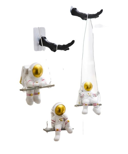 

modern astronaut statue fitness toy accessories wall study decoration fun resin figurine christmas-decorations children's gifts