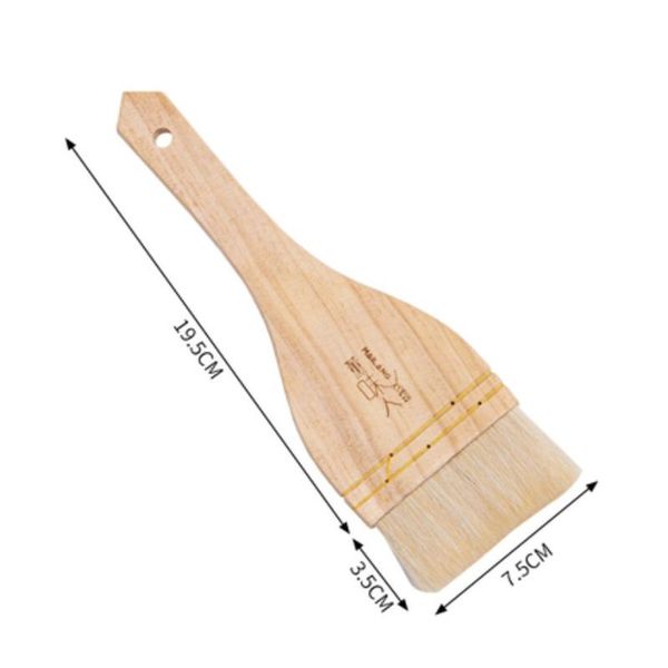 

tools & accessories oil brush baking utensils food grade wool hair wooden handle barbecue cake biscuit cream pastry butter kitchen 2021