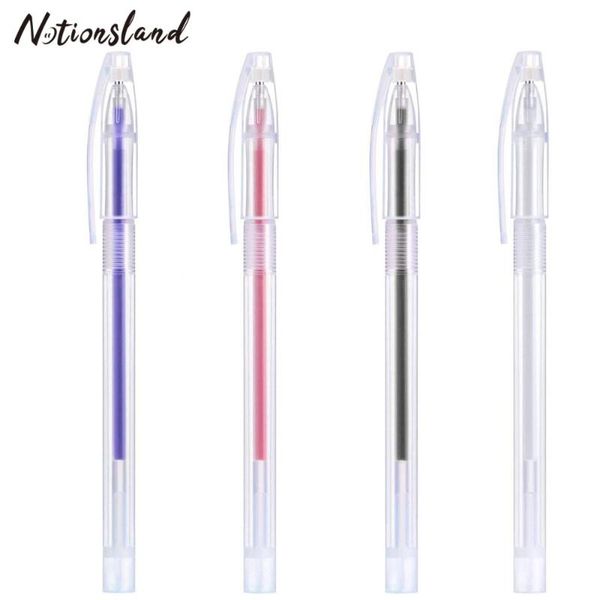 

1pc high temperature disappear sewing pen heat erasable fabric marker pen for pu leather mark dressmaking patchwork sewing tools, Black