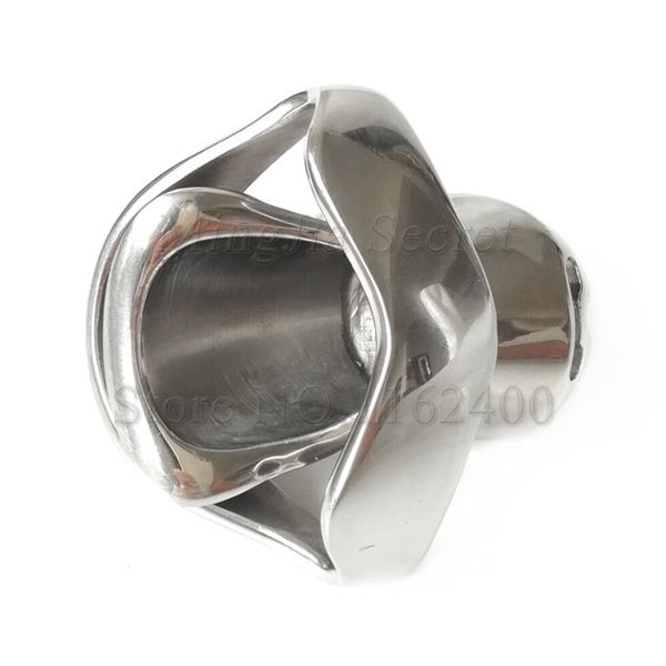

2019 stainless steel male chastity device with 2 magic lockscock cagepenis sleevepenis ringsbdsm toys for men shop