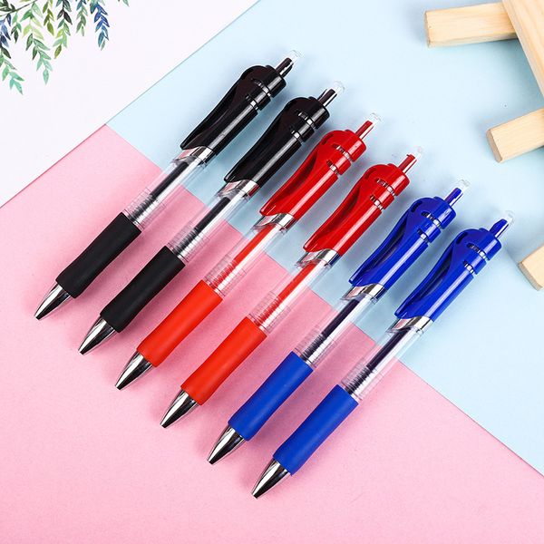 

classical simple style ballpoint pen advertising business signature pen student teacher writing supplies pen office stationery 3 color ink, Blue;orange