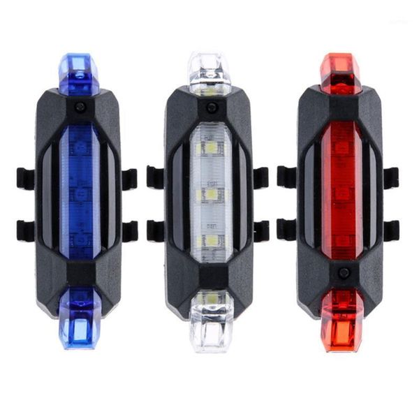 

bike lights portable usb rechargeable bicycle tail rear safety warning light taillight lamp super bright ed8891