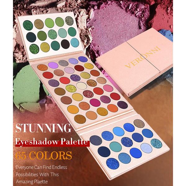 

eye shadow beauty eyeshadow palette colorful shiny fashion jeweled eyes 65 color matte shimmer glitter make-up cosmetica