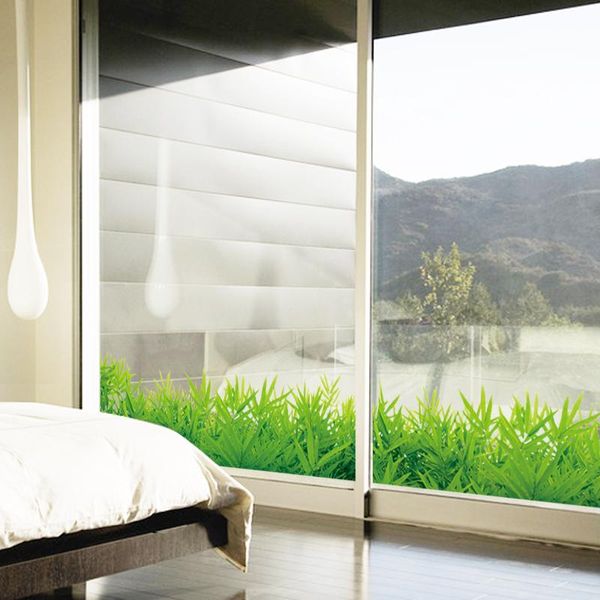 

wall stickers green grass family mural art home decor for kids rooms pvc decal