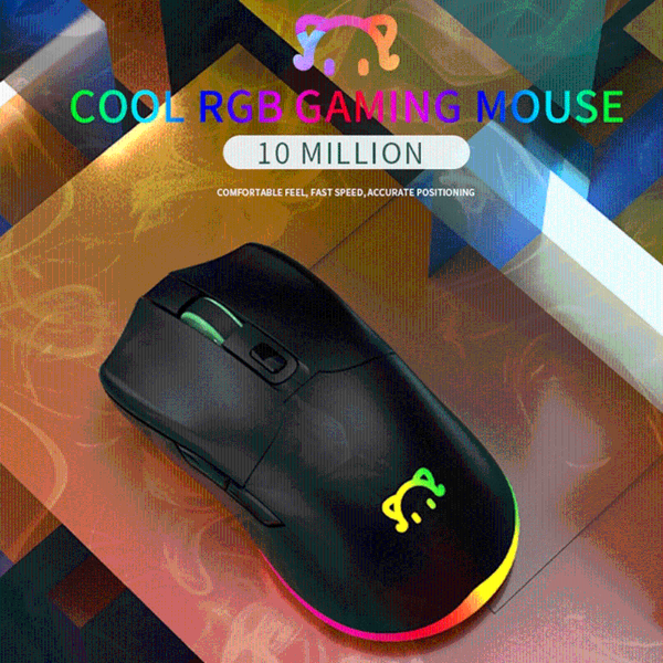 

mice ajazz stm120 usb wired gaming mouse rgb backlit ergonômico ratos 6 dpi computador ajustável para portátil compu