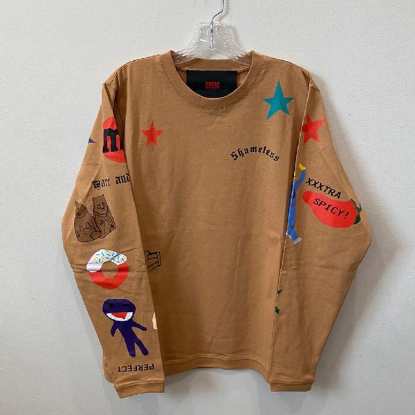 

2021 new kanye cpfm.xyz tattoo long sleeve t-shirts men women 1:1 quality tees mens clothing oversized prhh, White;black