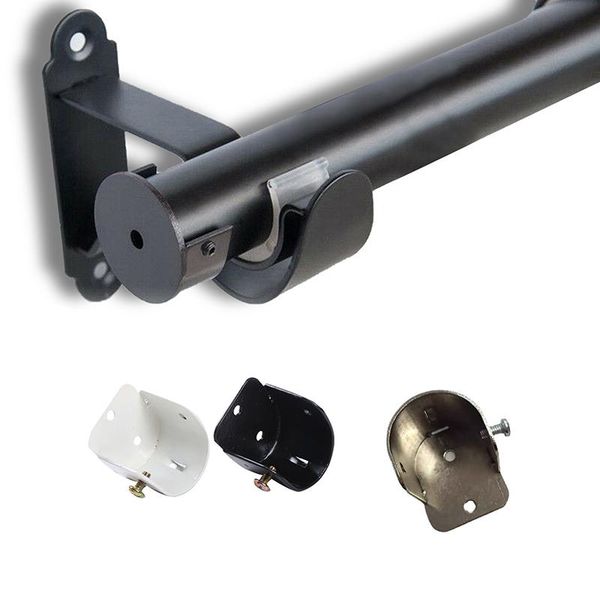 

other home decor 2pcs metal curtain pole recess brackets dia 40mm rail wall support decorative bracket roman rod accessories