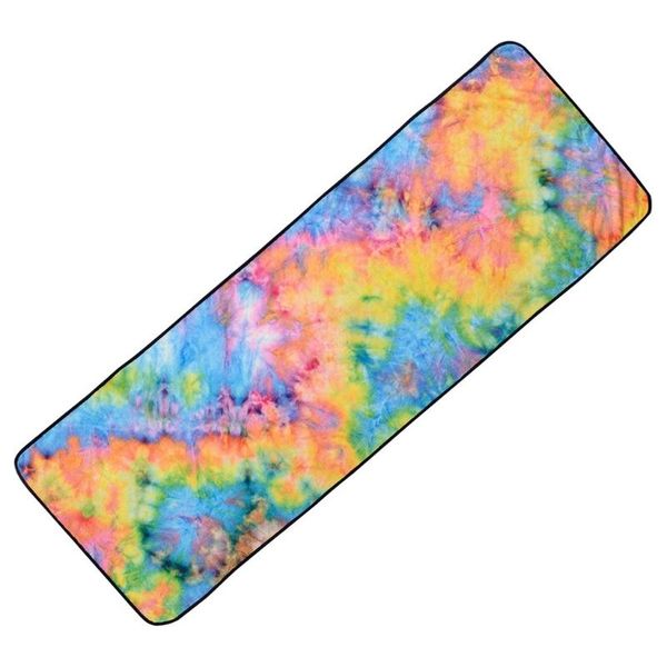 

towel null microfiber non-slip yoga mat gradient multicolor skidless sweat absorbent quick drying pilates fitness sports blanket bath