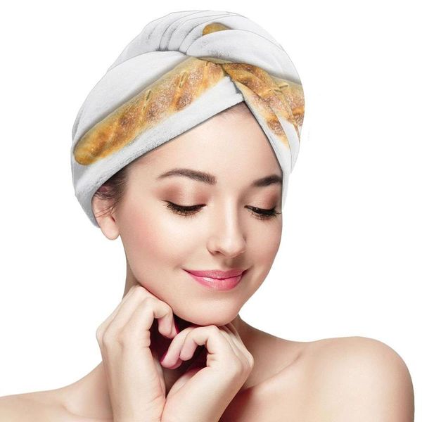 

towel bread pattern super absorbent body wrap shower cap ladies hair style curly care products quick-drying headscarf