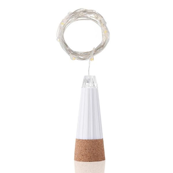 

strips plastic fairy 15 leds warm white/white/colorful 1.5m wire bottle cork rechargeable usb string lights bar/home decoration party