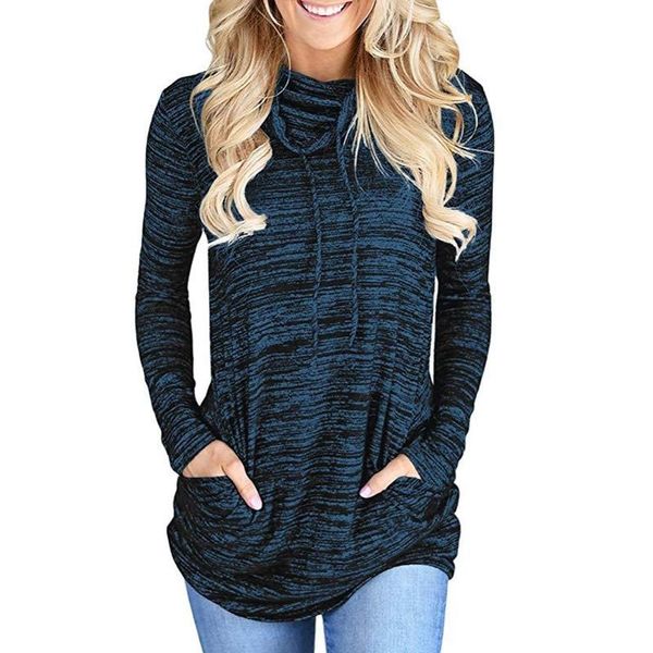 

women's hoodies & sweatshirts sweatshirt women plus size pocket loose hoodie woman casual long female clothing drop clothes, Black