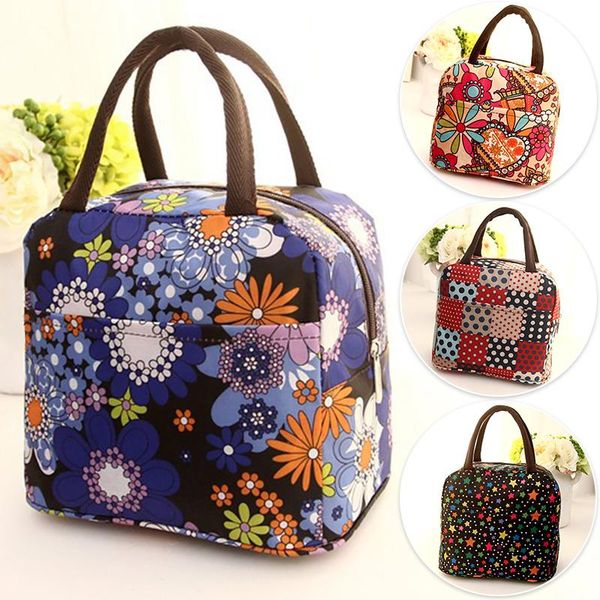 

portable nylon cloth lunch bags multifunction bags shopping storage for home outdoor picnic boes supplies
